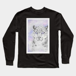 Galaxy snow leopard Long Sleeve T-Shirt